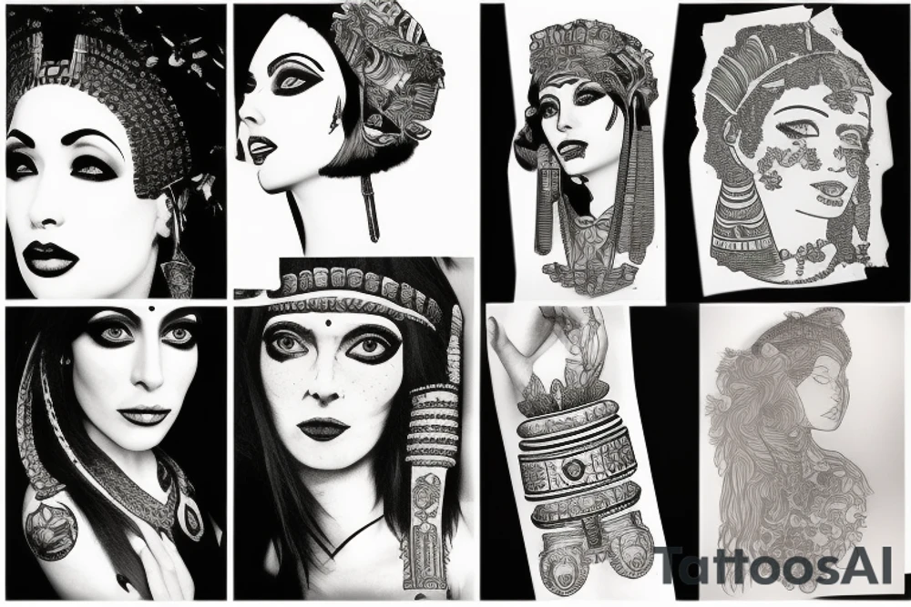 cleopatra tattoo idea
