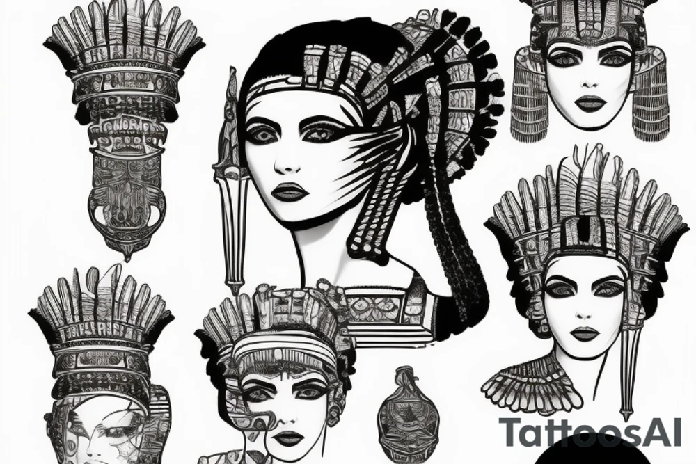 cleopatra tattoo idea