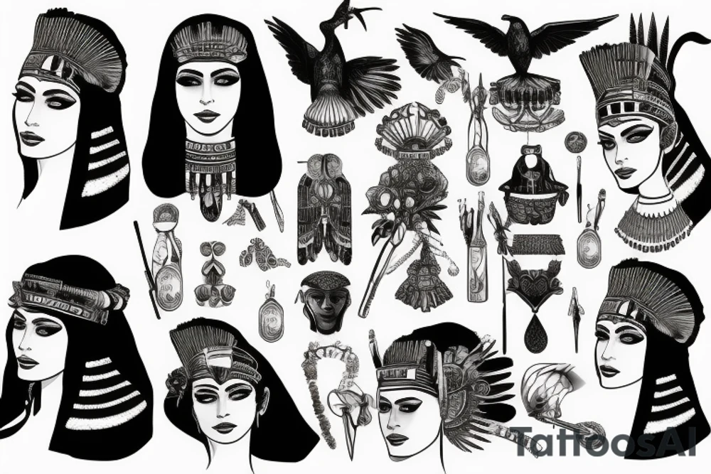 cleopatra tattoo idea
