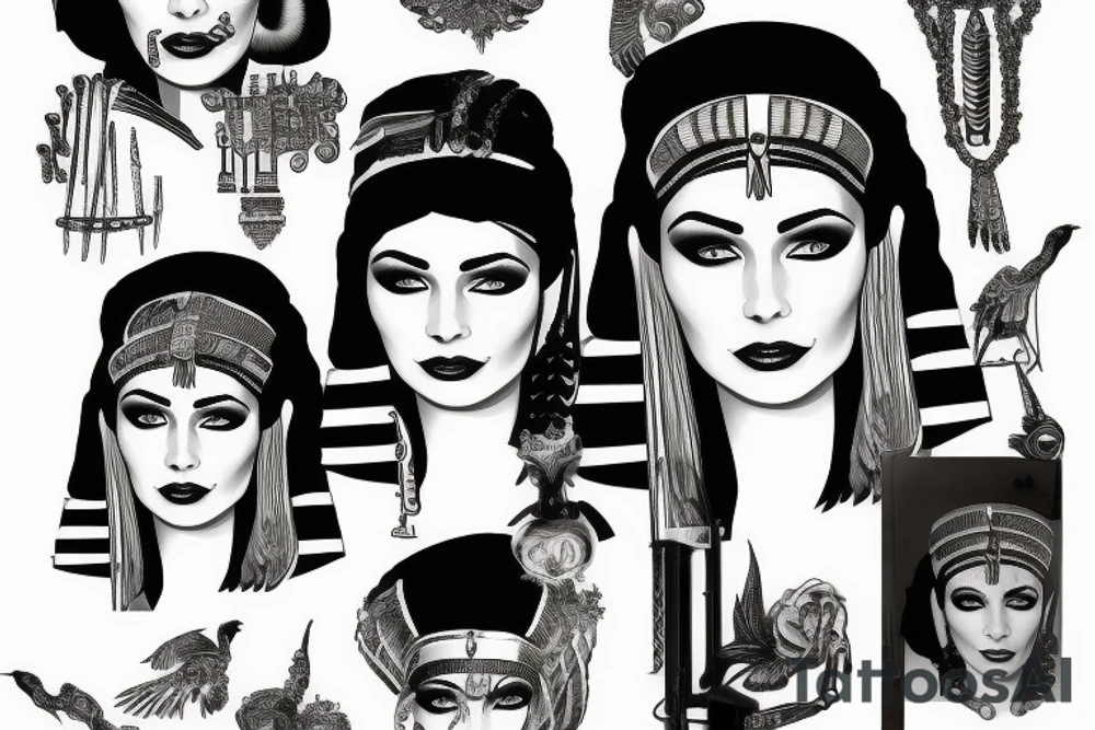 cleopatra tattoo idea