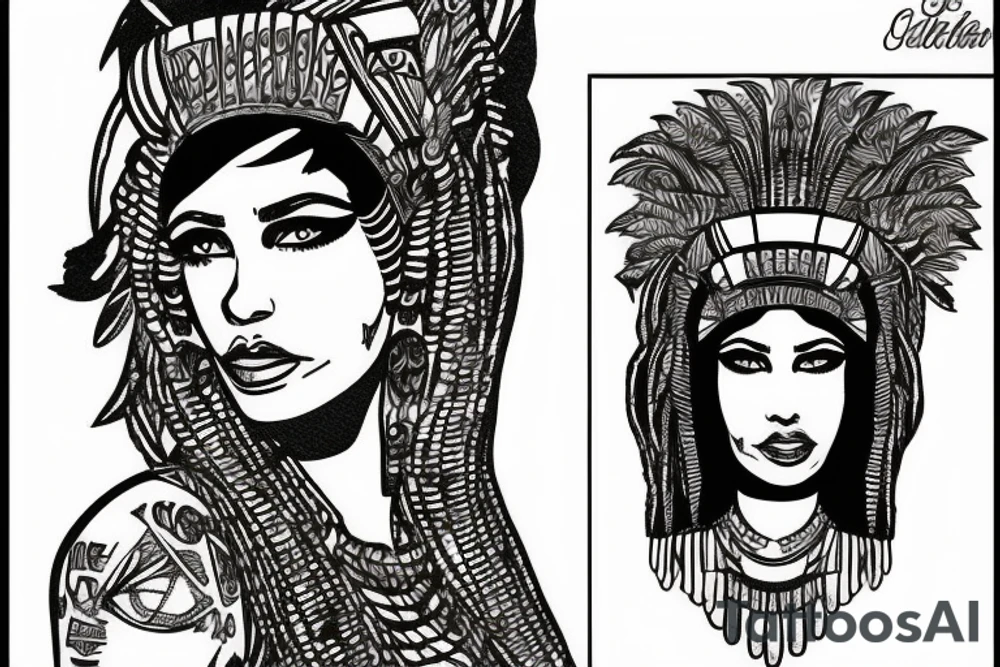 cleopatra tattoo idea