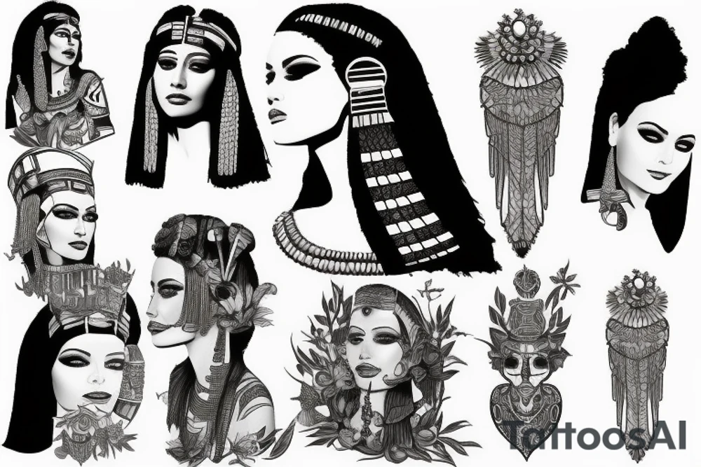cleopatra tattoo idea