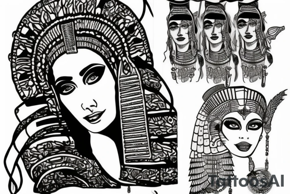 cleopatra tattoo idea