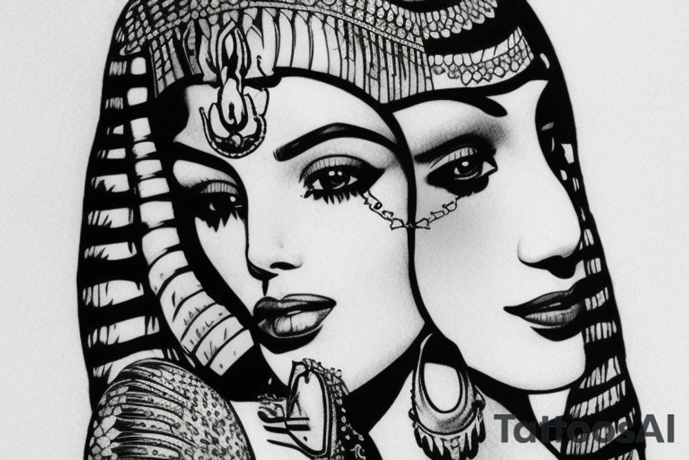 cleopatra tattoo idea