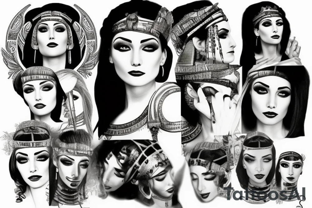 cleopatra tattoo idea