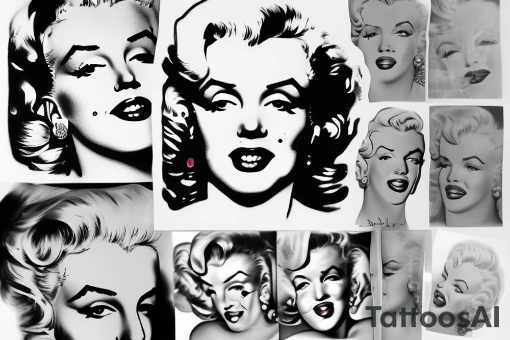 marilyn monroe tattoo idea