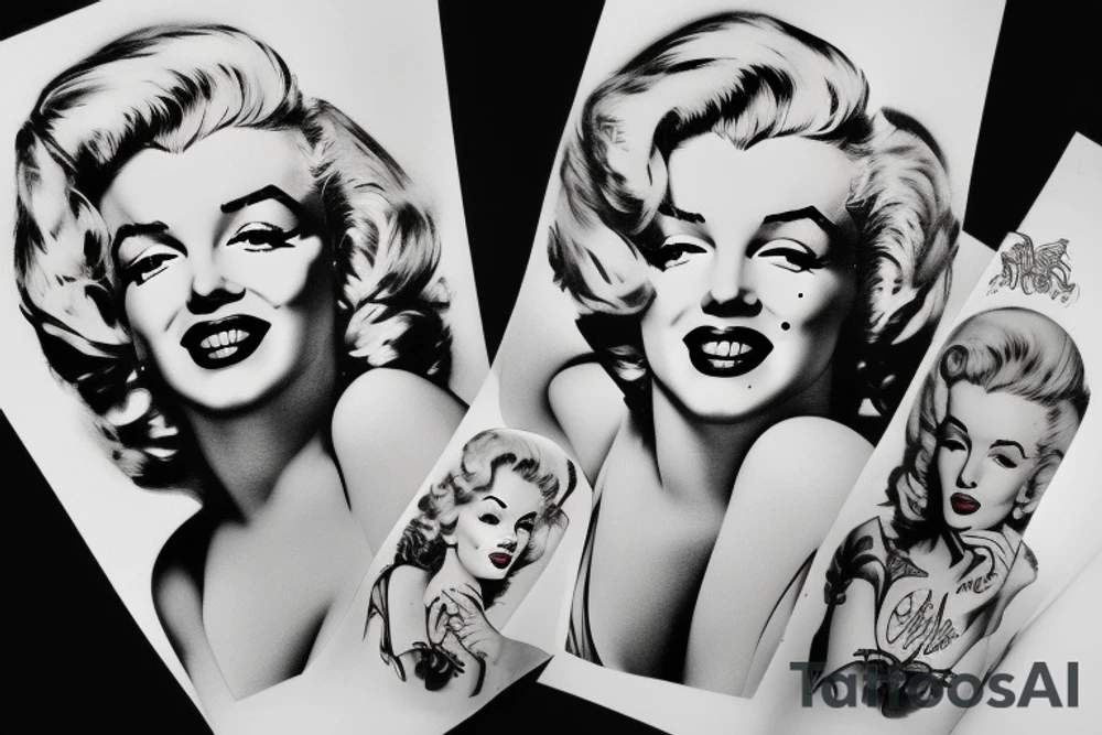 marilyn monroe tattoo idea