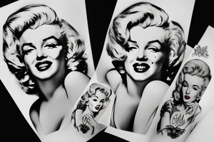 marilyn monroe tattoo idea