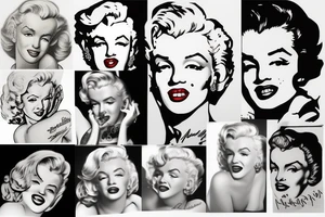 marilyn monroe tattoo idea