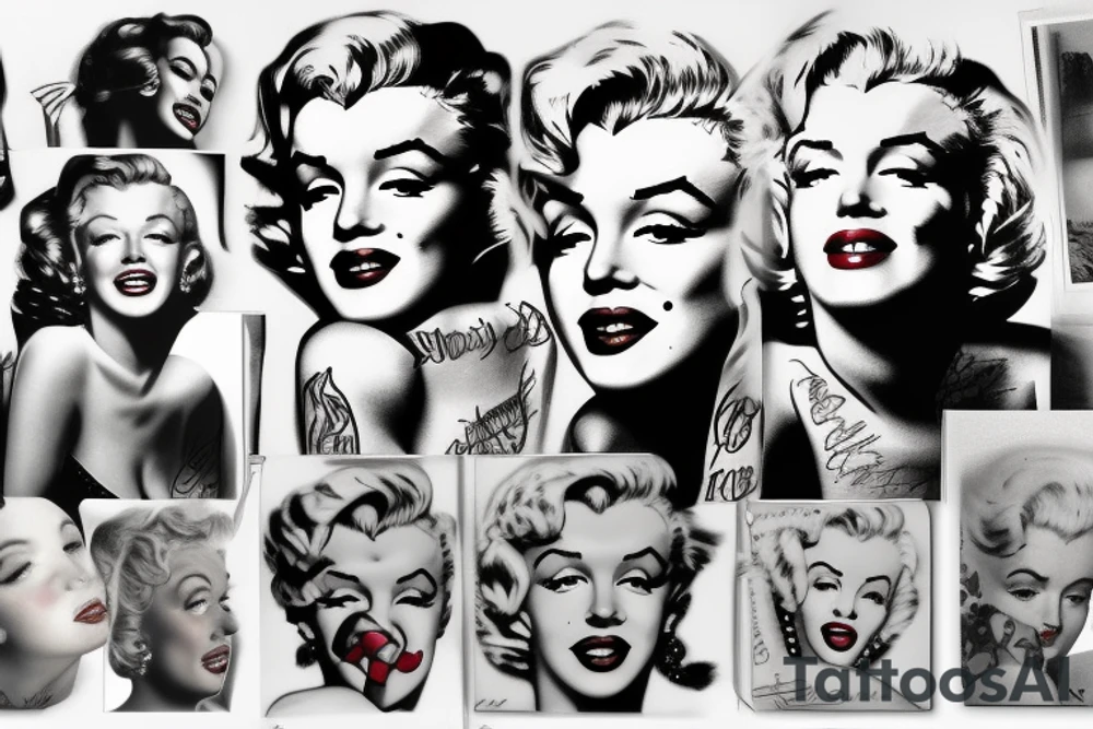 marilyn monroe tattoo idea