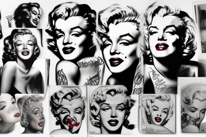 marilyn monroe tattoo idea