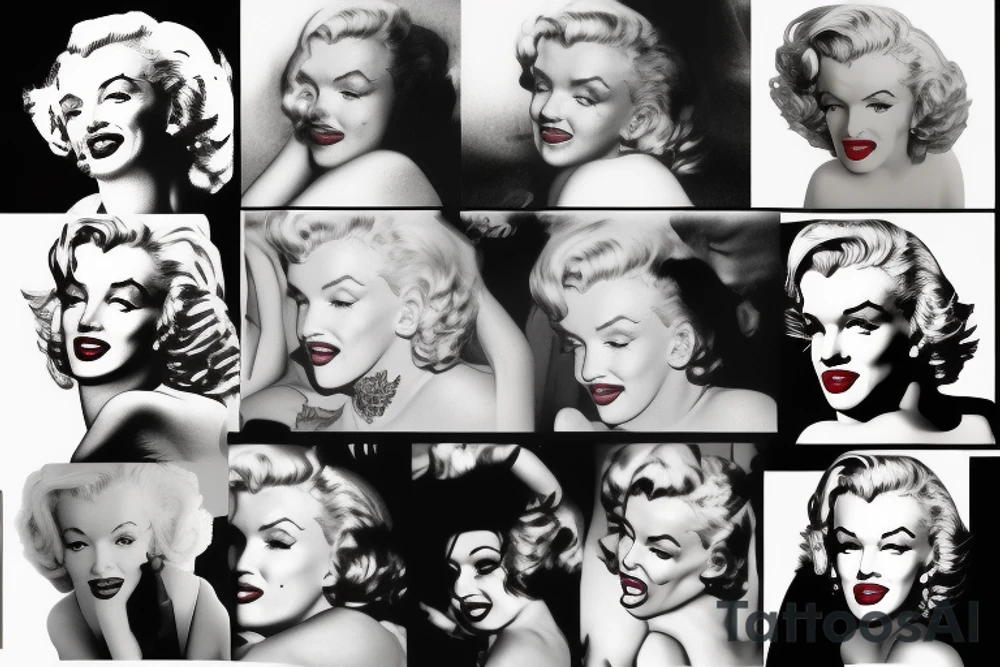 marilyn monroe tattoo idea