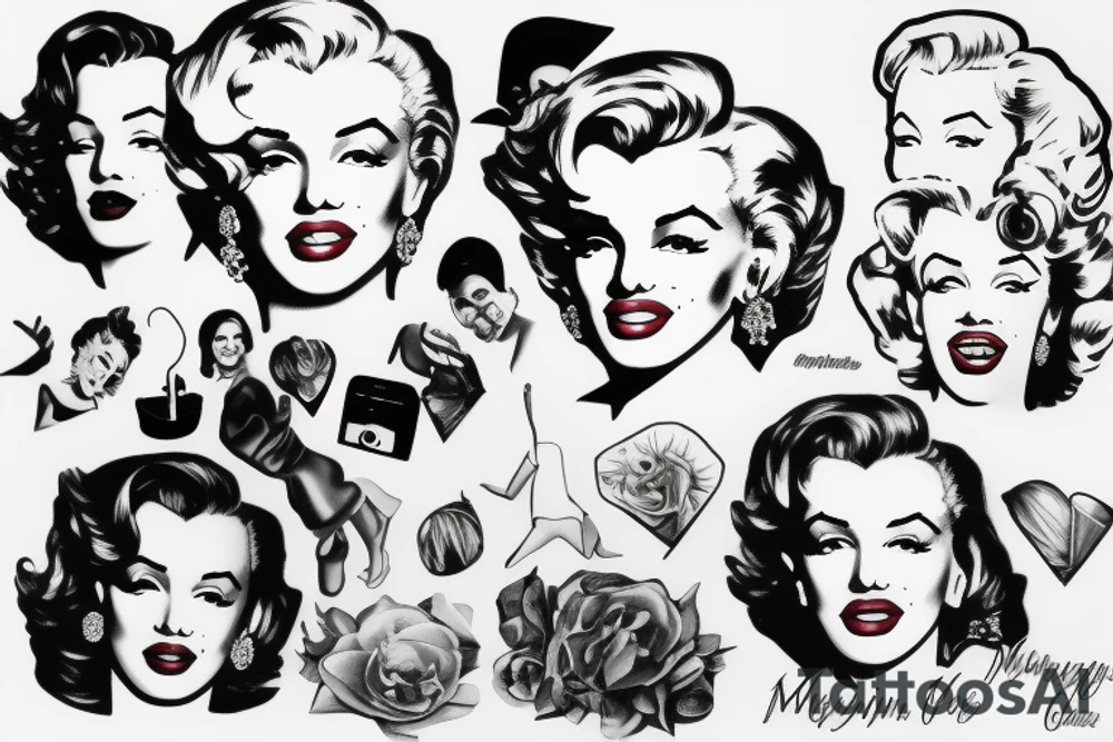 marilyn monroe tattoo idea