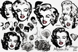 marilyn monroe tattoo idea
