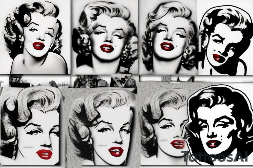 marilyn monroe tattoo idea