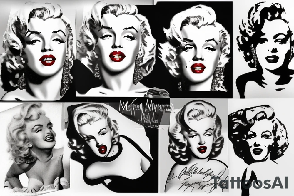 marilyn monroe tattoo idea
