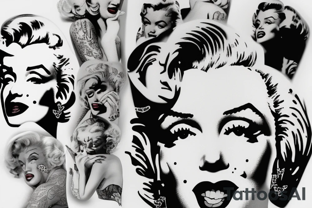 marilyn monroe tattoo idea
