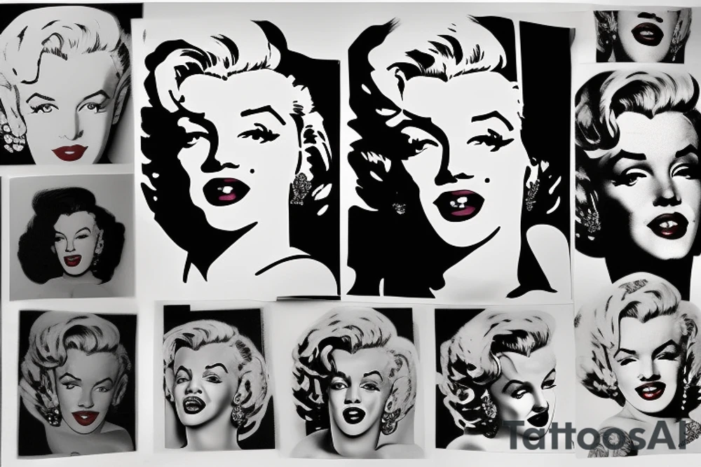 marilyn monroe tattoo idea