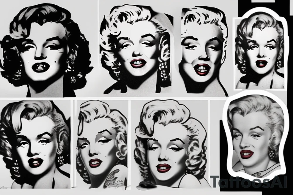 marilyn monroe tattoo idea