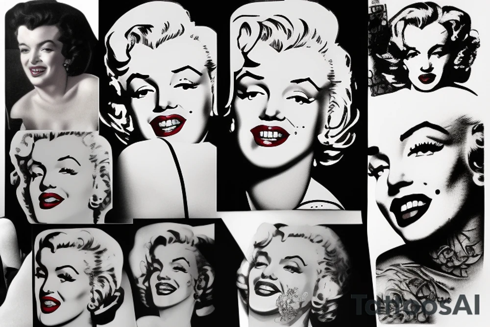 marilyn monroe tattoo idea