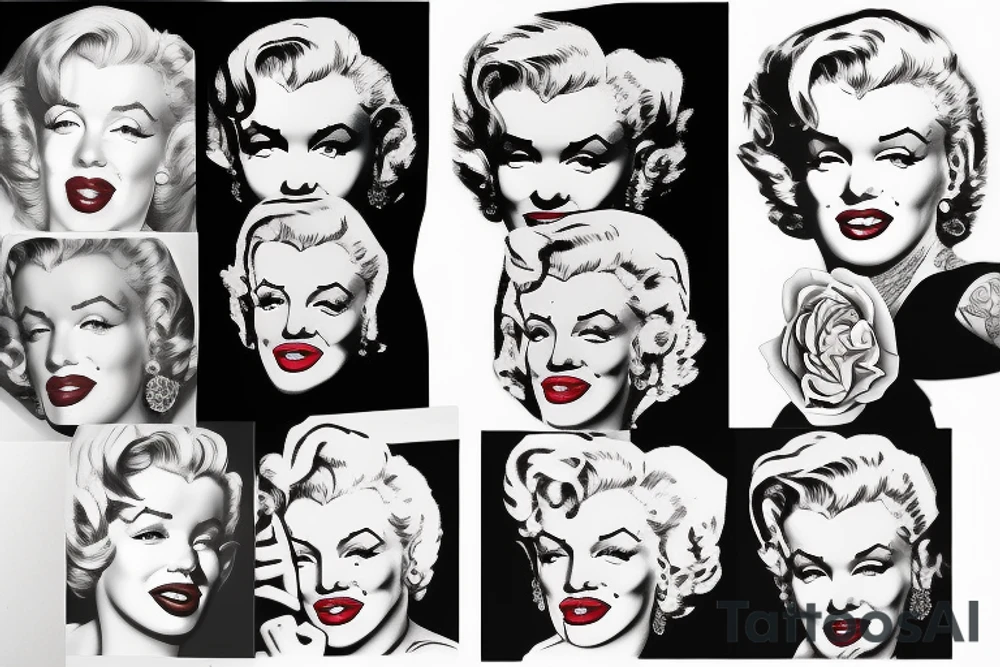 marilyn monroe tattoo idea