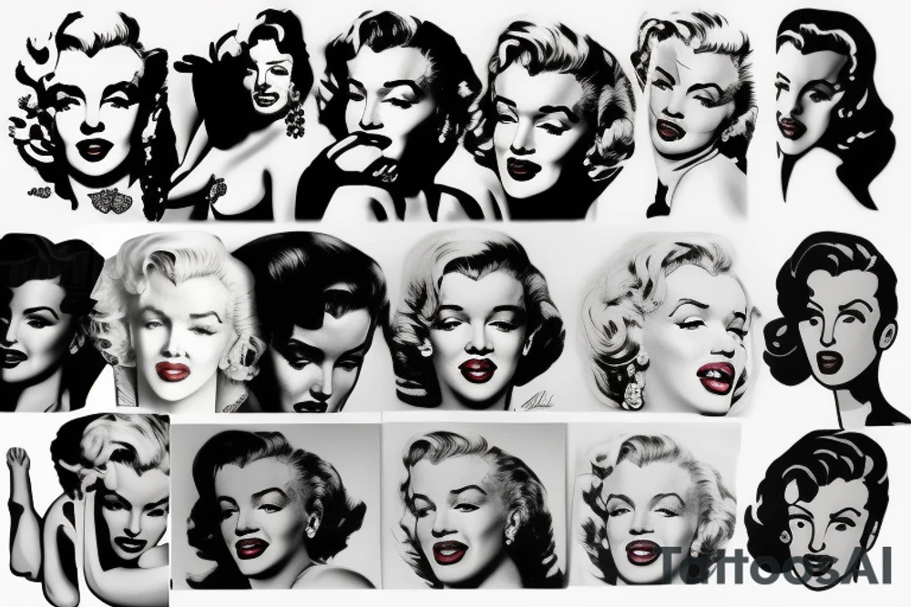 marilyn monroe tattoo idea