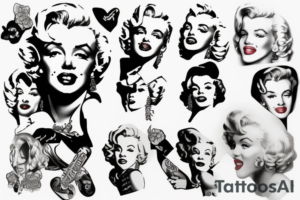 marilyn monroe tattoo idea