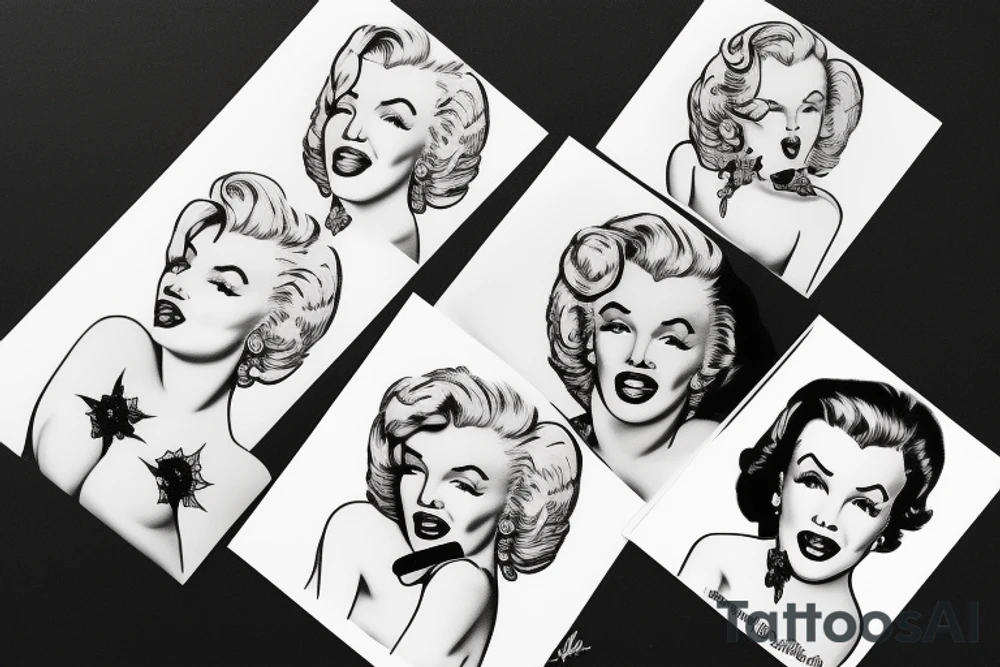 marilyn monroe tattoo idea