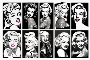 marilyn monroe tattoo idea