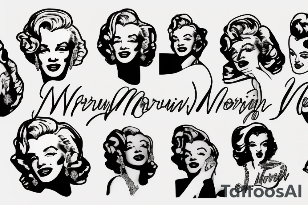 marilyn monroe tattoo idea