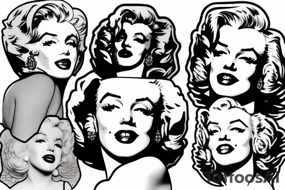 marilyn monroe tattoo idea