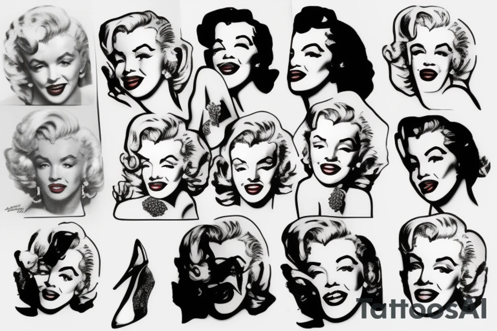marilyn monroe tattoo idea
