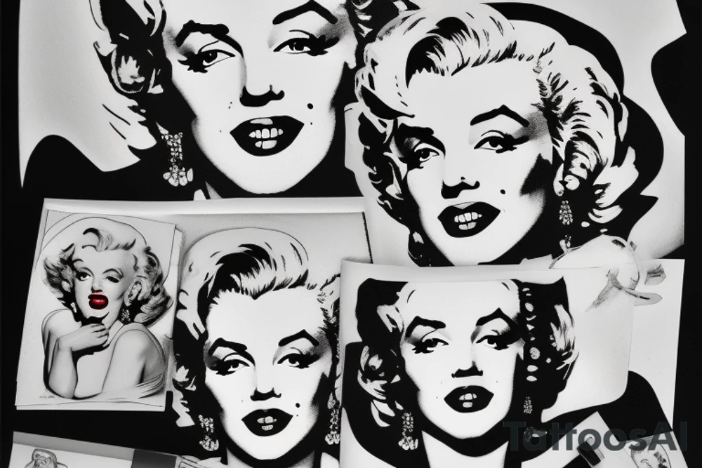 marilyn monroe tattoo idea