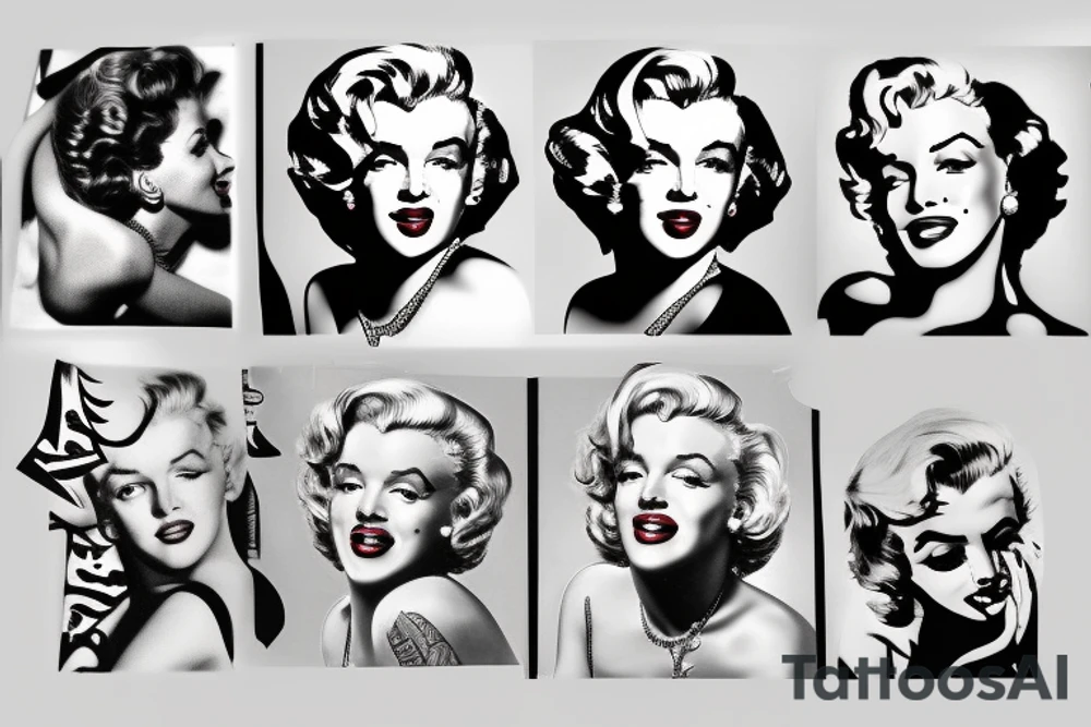 marilyn monroe tattoo idea