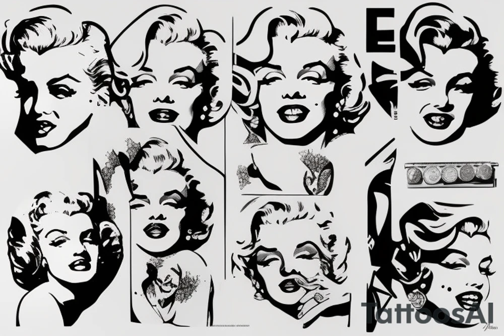 marilyn monroe tattoo idea