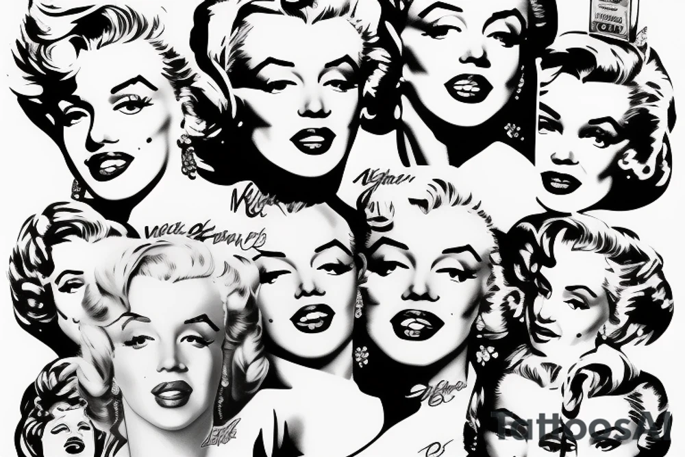 marilyn monroe tattoo idea