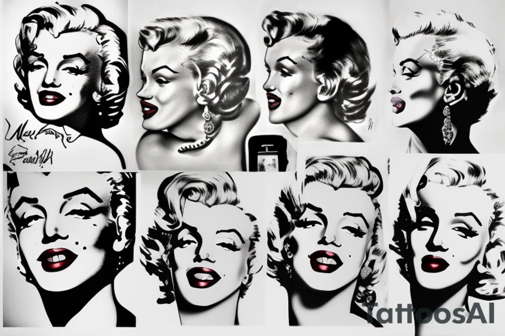 marilyn monroe tattoo idea