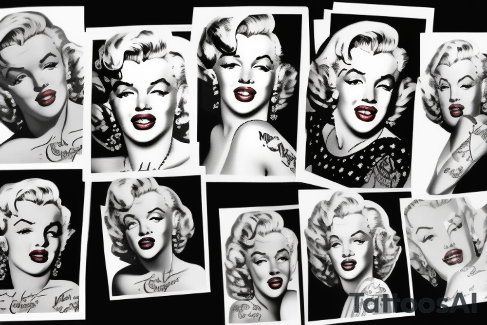 marilyn monroe tattoo idea