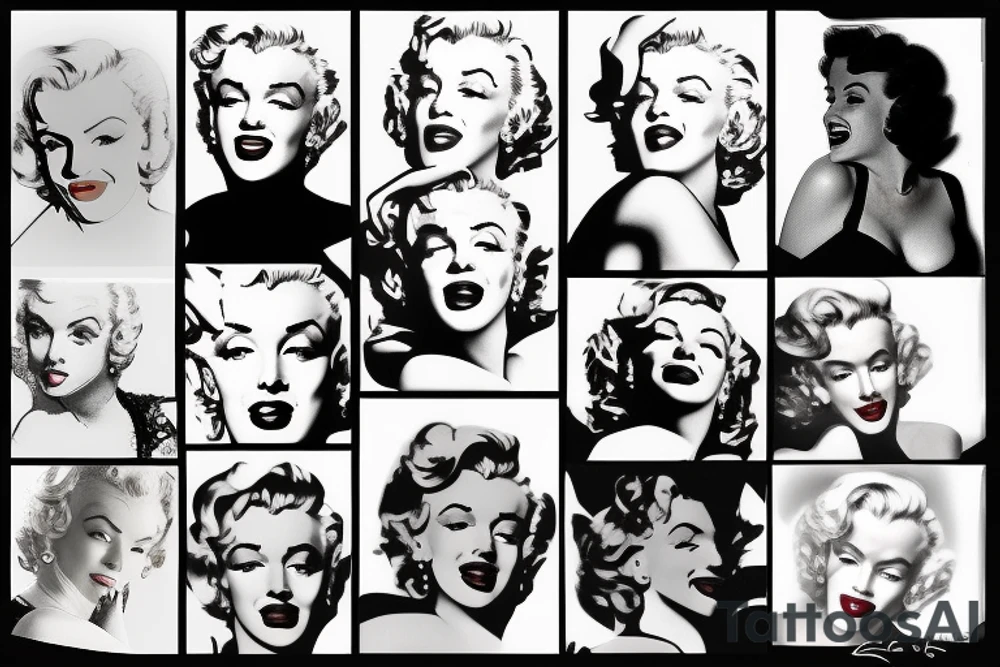 marilyn monroe tattoo idea