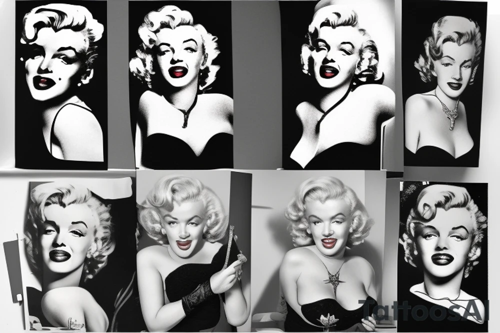 marilyn monroe tattoo idea