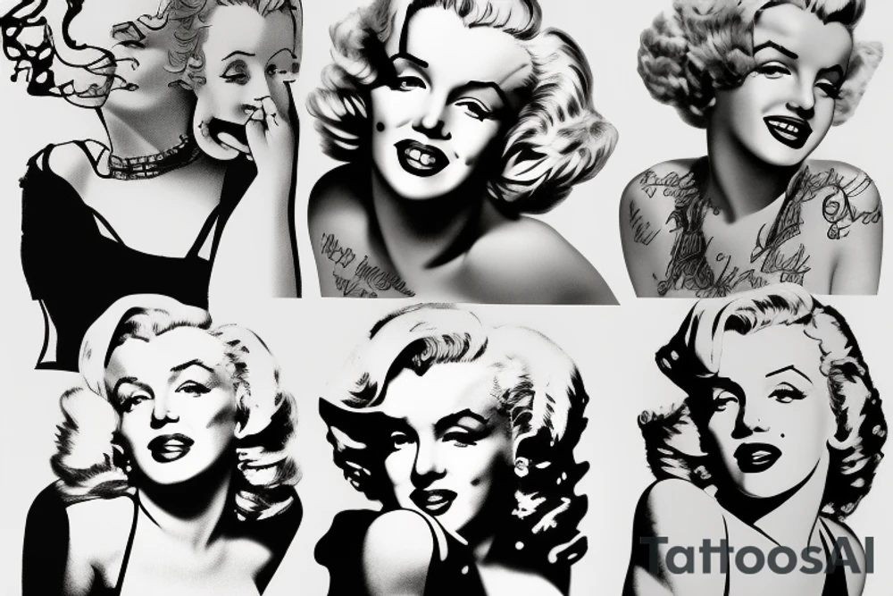 marilyn monroe tattoo idea