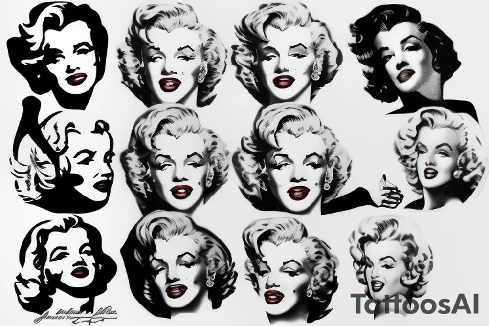 marilyn monroe tattoo idea