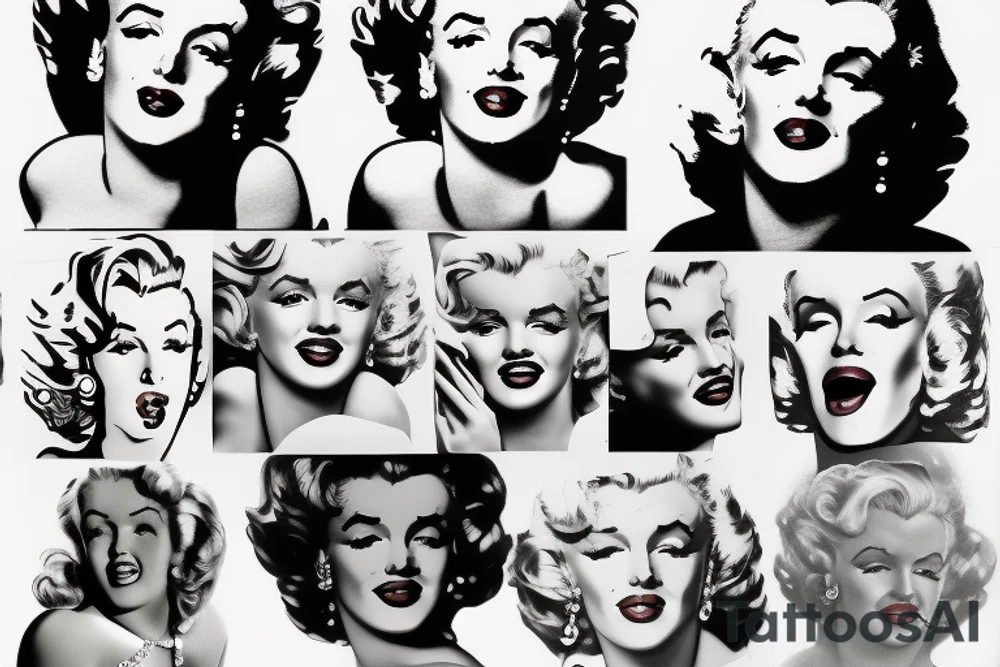 marilyn monroe tattoo idea