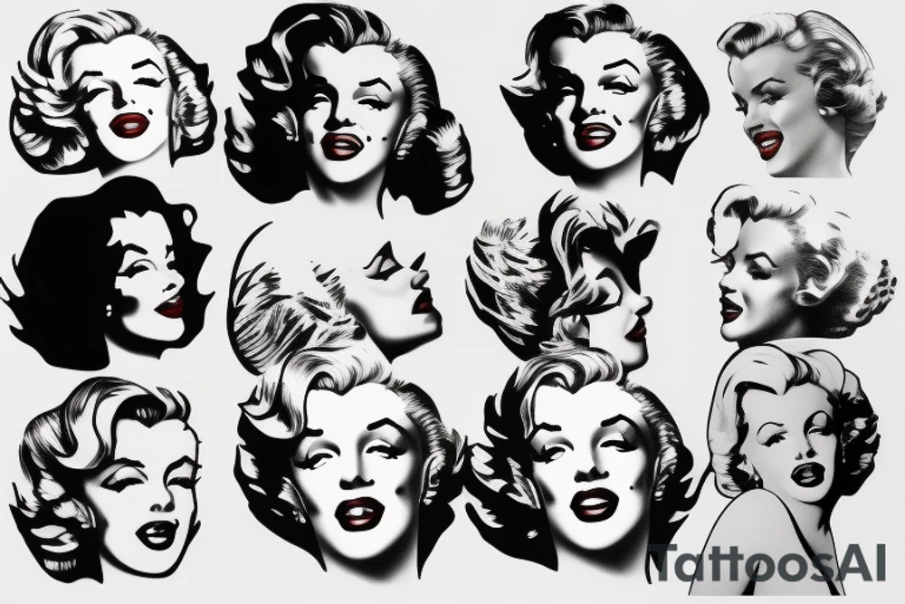 marilyn monroe tattoo idea