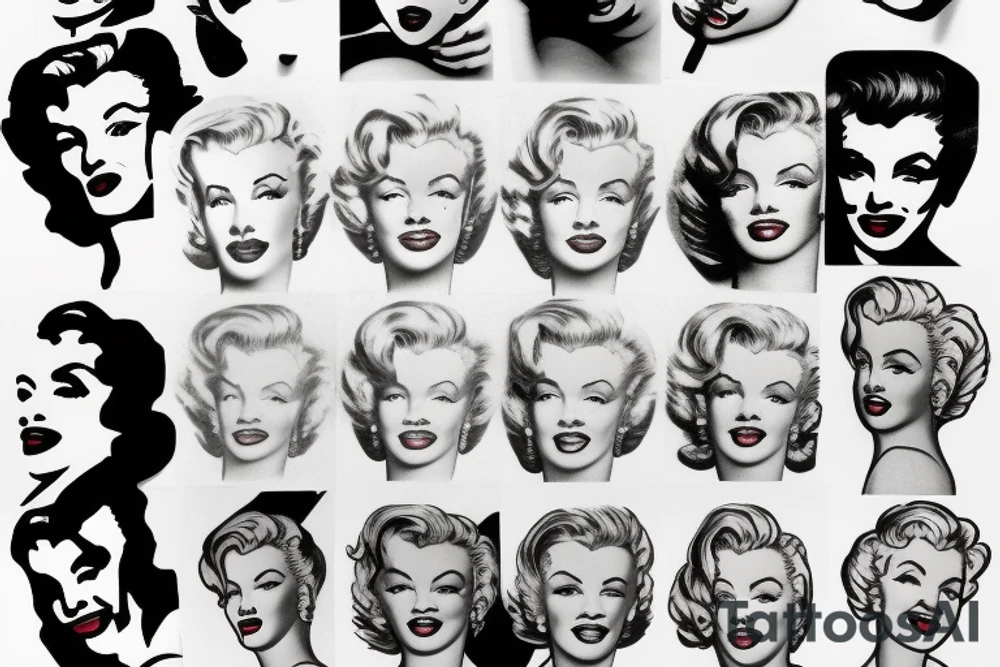 marilyn monroe tattoo idea