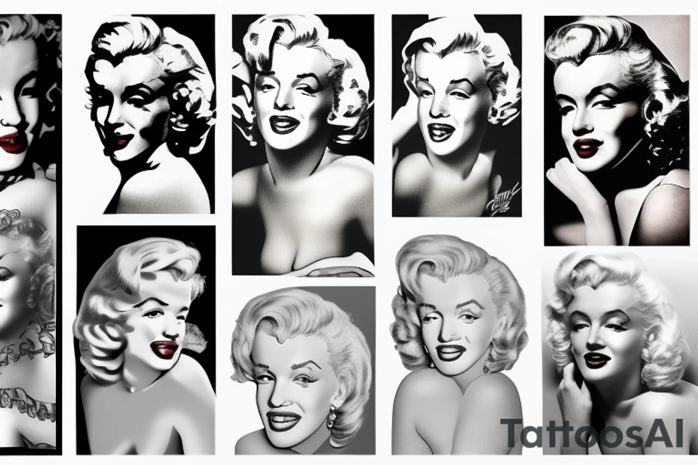 marilyn monroe tattoo idea