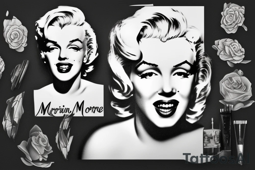 marilyn monroe tattoo idea