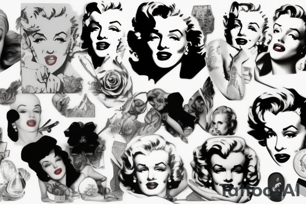 marilyn monroe tattoo idea