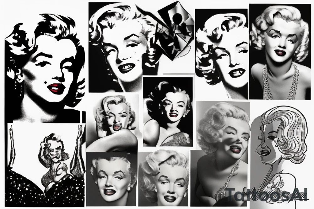 marilyn monroe tattoo idea