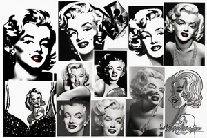 marilyn monroe tattoo idea